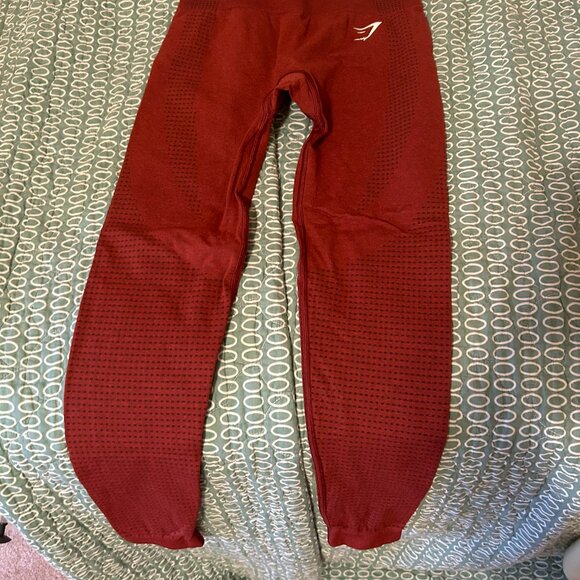 Gymshark Vital Seamless 2.0 Leggings Brick Red Marl - Picture 4 of 5